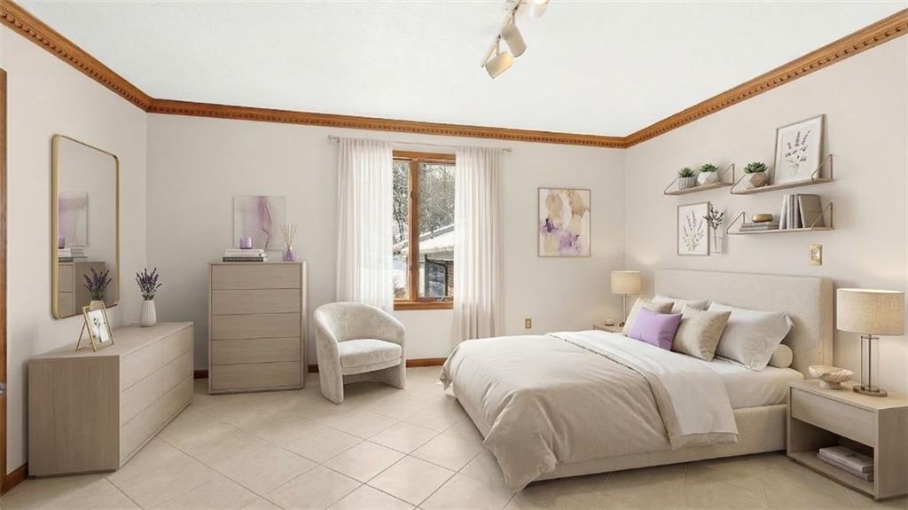 16 Ridgewood Drive McDonald, PA 15057 - Photo 28 of 47 a bedroom with a bed and a large window