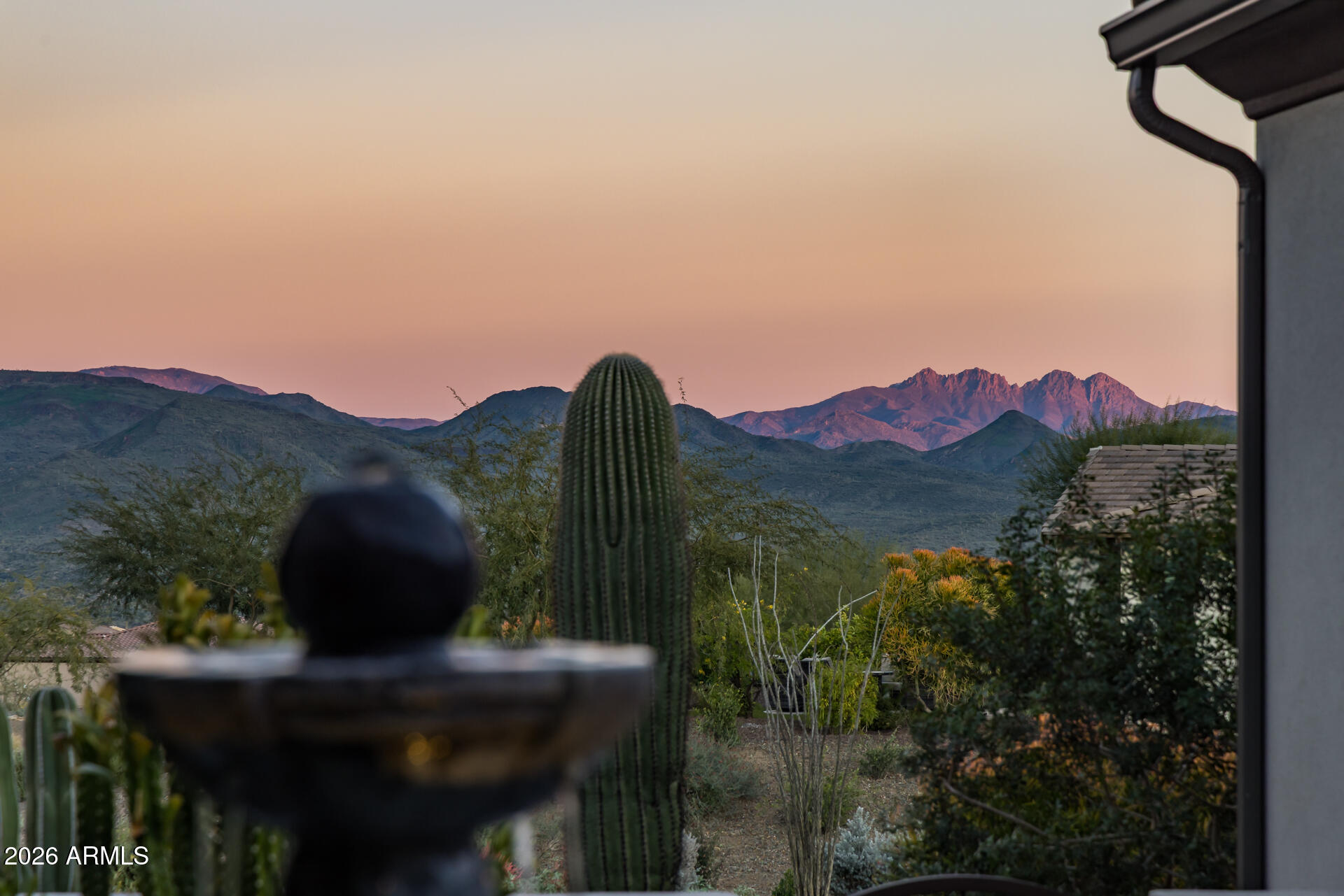 29612 North El Pueblo Boulevard Rio Verde, AZ 85263 - Photo 15 of 90 81) FRONT COURTYARD TWILIGHT VIEW