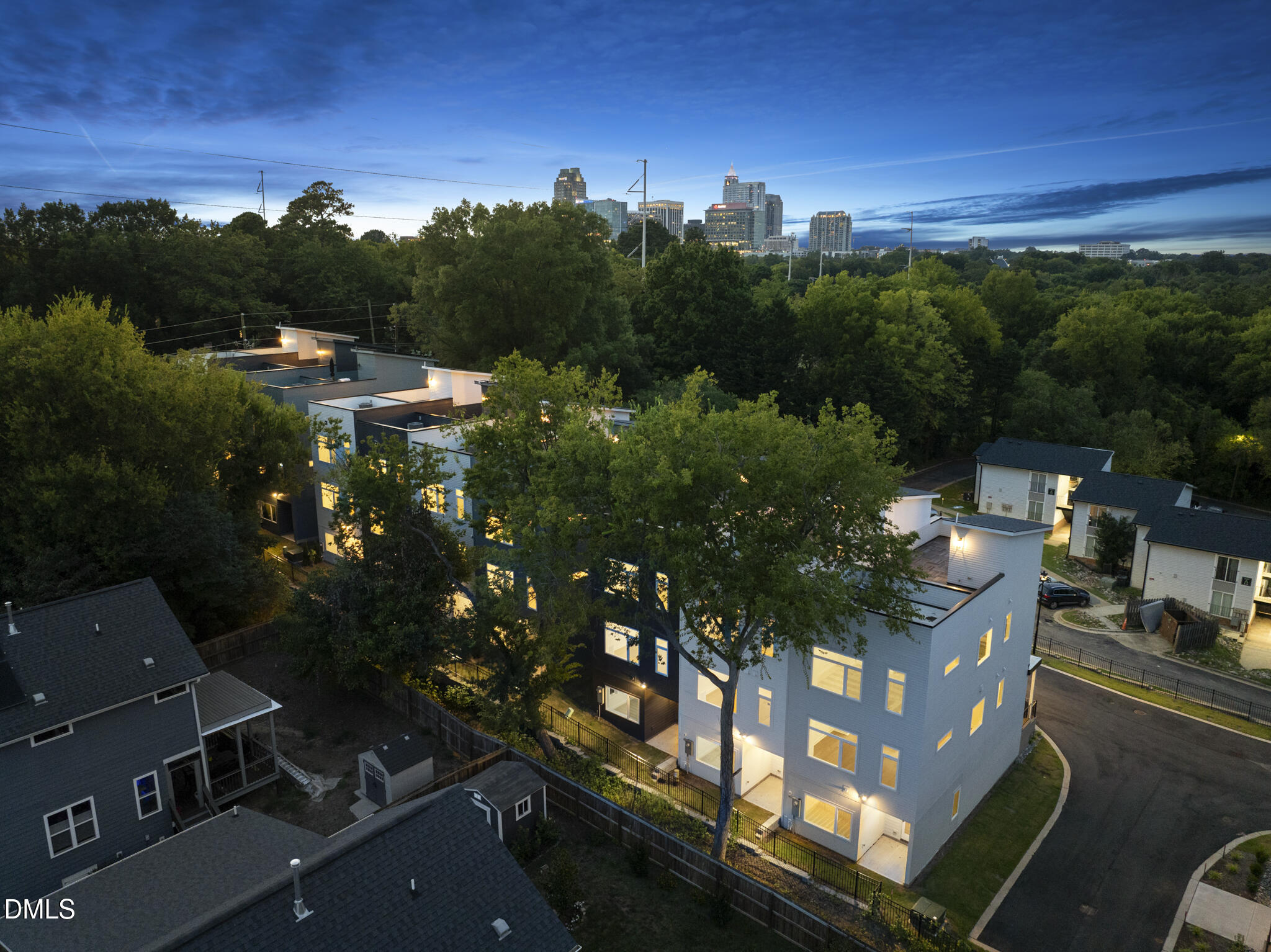 610 Rocky Knob Court Raleigh, NC 27601 - Photo 39 of 48 a view of a city from a balcony