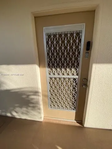a view of a door