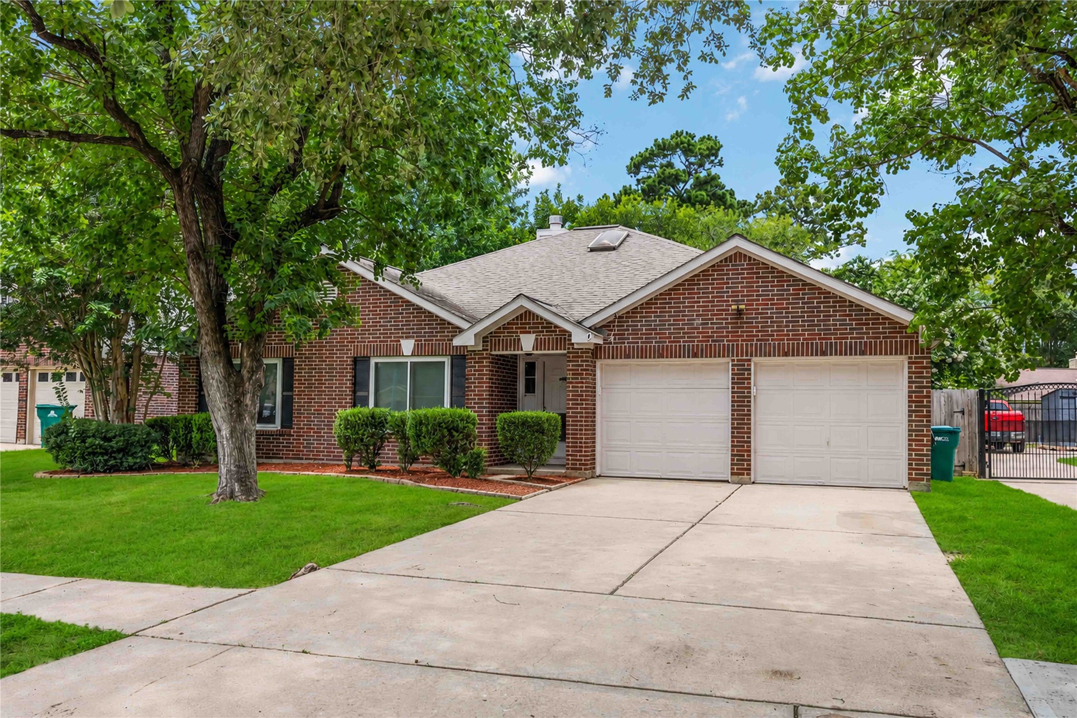 Front of House & Double Wide Driveway