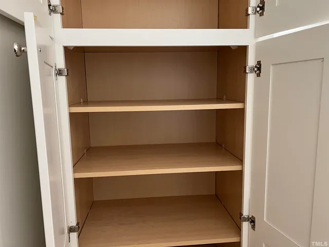 a close view of closet