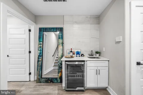 a view of a terrace with furniture