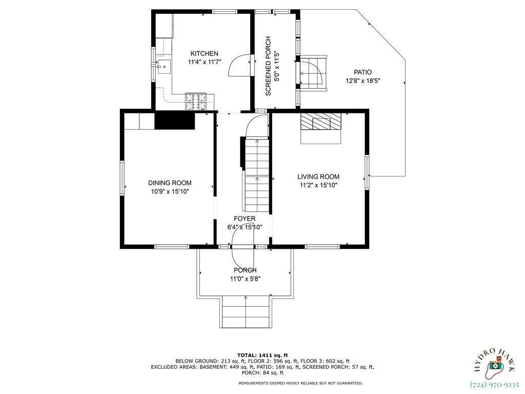 848 Ohio Avenue Monaca, PA 15061 - Photo 23 of 24 a picture of a floor plan