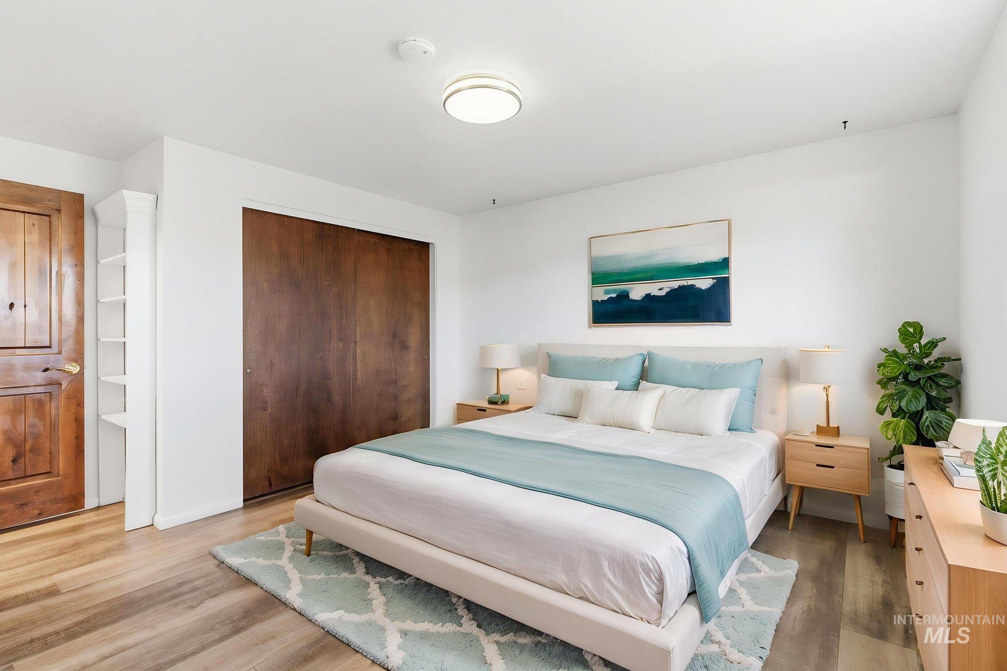 2072 South Crystal Way Boise, ID 83706 - Photo 35 of 50 Bedroom with light wood-style flooring and a closet