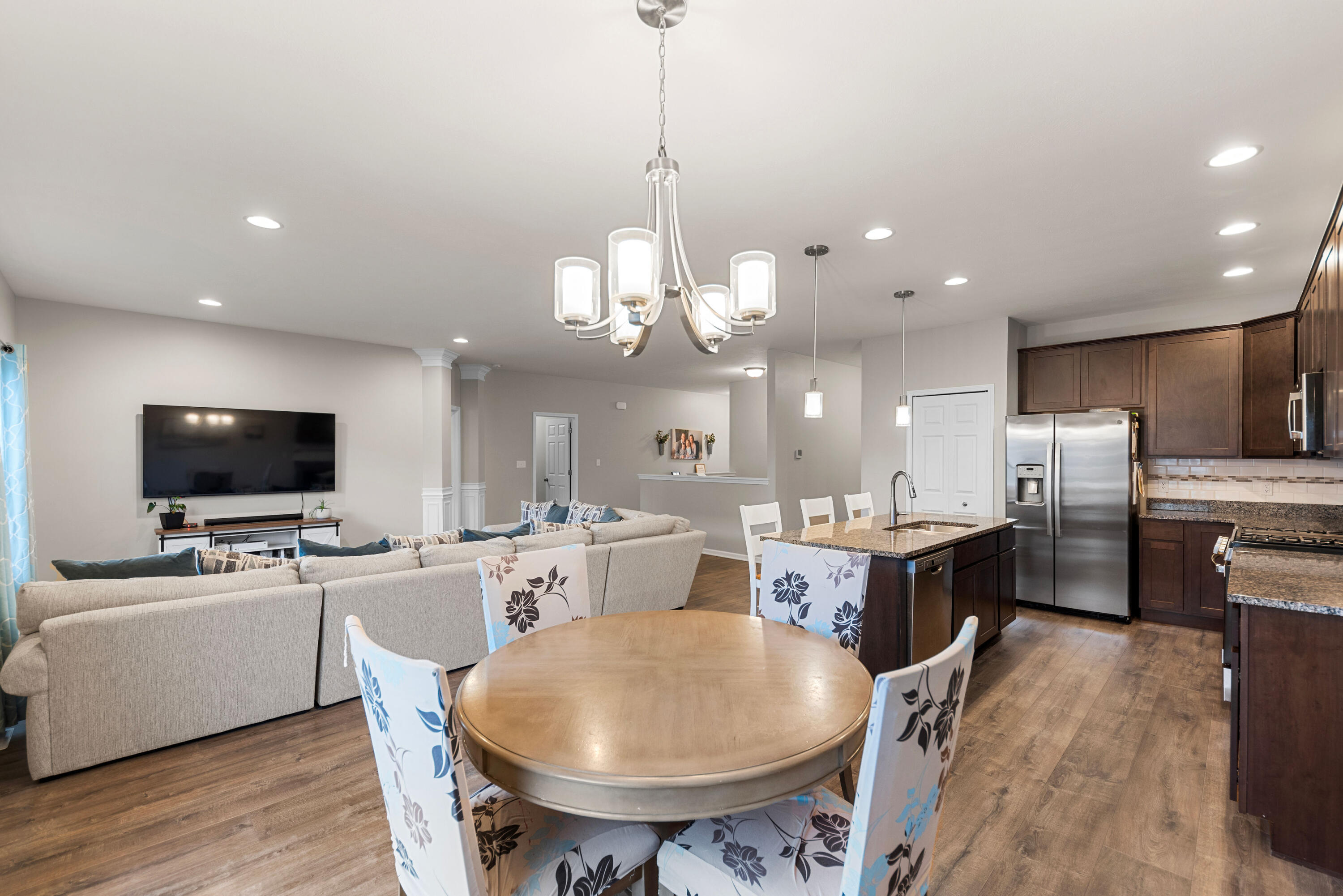 2451 Ritter Street Chesterton, IN 46304 - Photo 4 of 18 a view of a dining room with furniture window and wooden floor