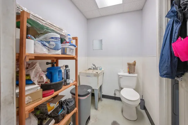 a view of storage and utility room