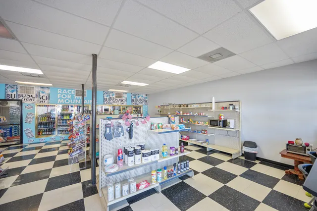 a room with storage and utility