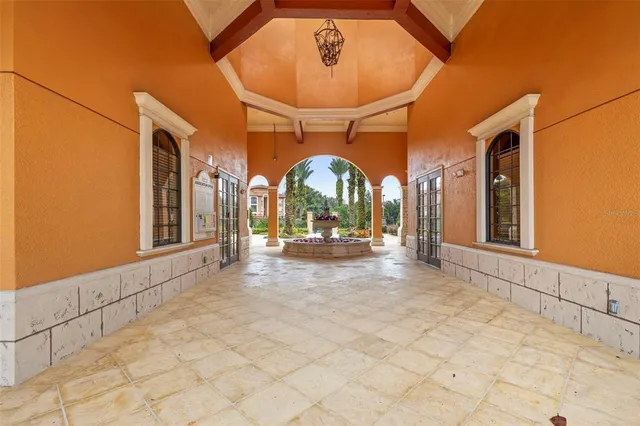 a view of a large building with a outdoor space