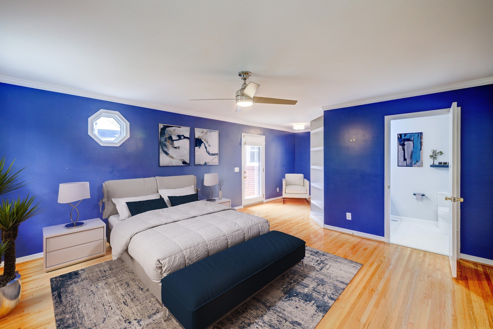 5075 Kittrell Road Nashville, TN 37221 - Photo 26 of 48 Virtually Staged Main bedroom with en suite -renovated--bath