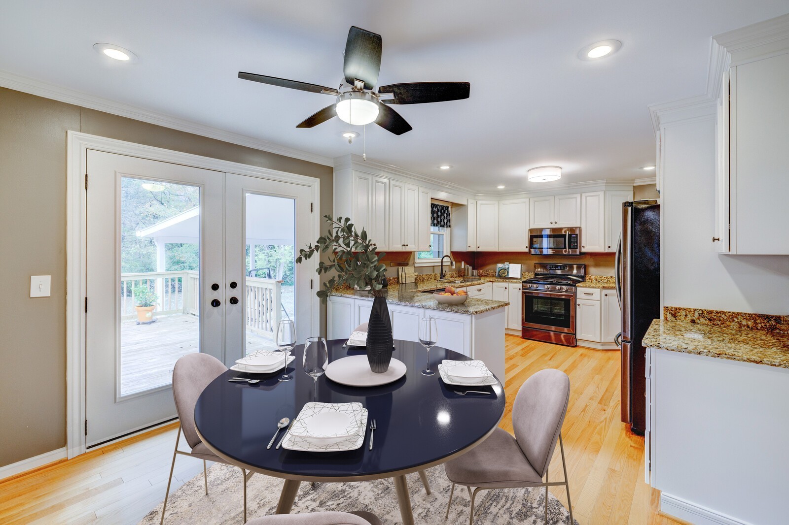 5075 Kittrell Road Nashville, TN 37221 - Photo 30 of 48 Virtually Staged Kitchen with eat in dining area
