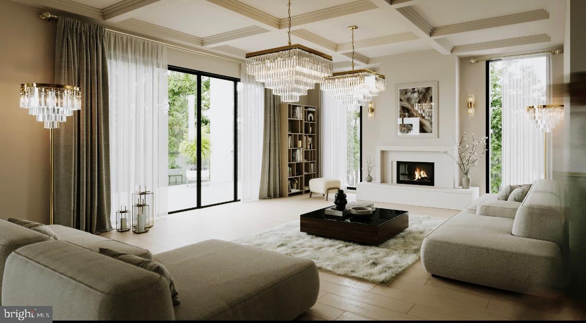3104 Dashiell Road Falls Church, VA 22042 - Photo 4 of 9 a living room with furniture fireplace and flat screen tv
