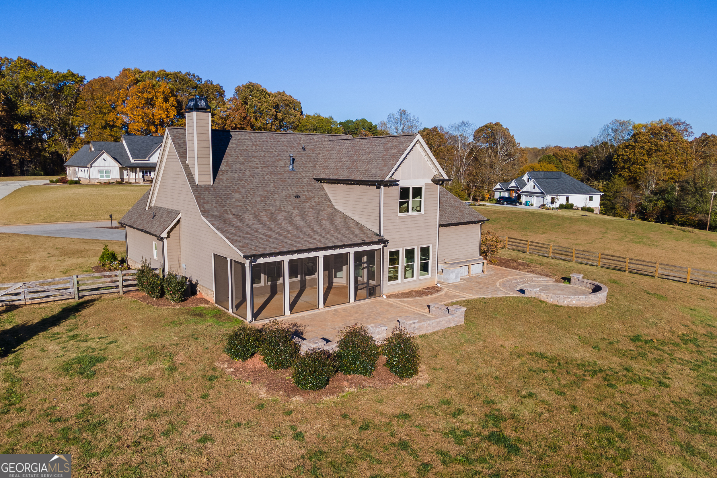 652 Meadow Run Court Clarkesville, GA 30523 - Photo 59 of 61 an aerial view of residential houses with outdoor space