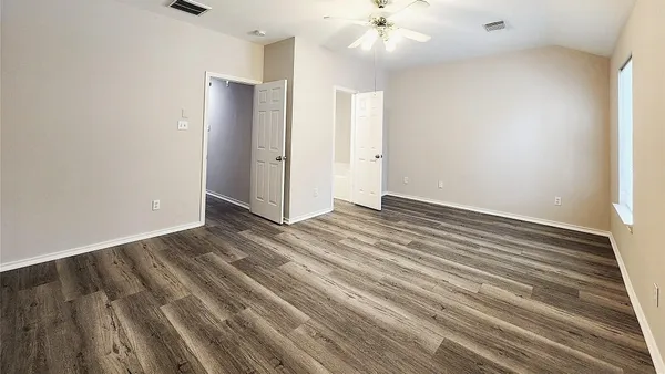 wooden floor in an empty room