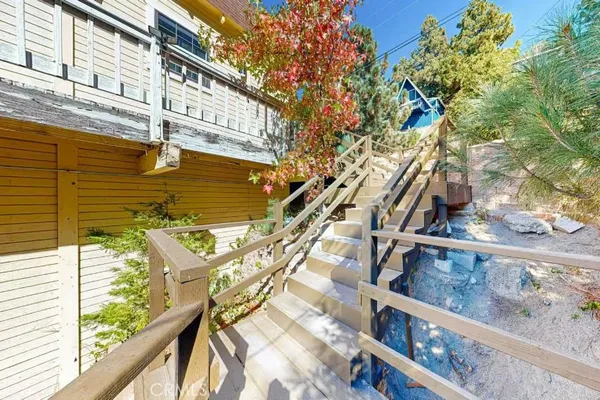 a front view of a building