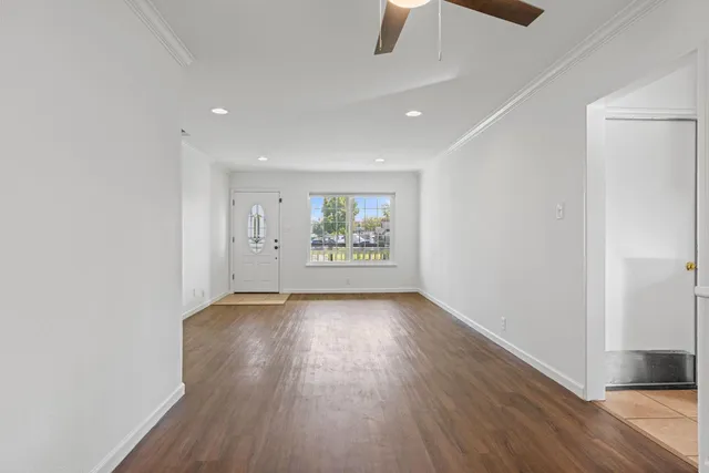 a view of an empty room with window