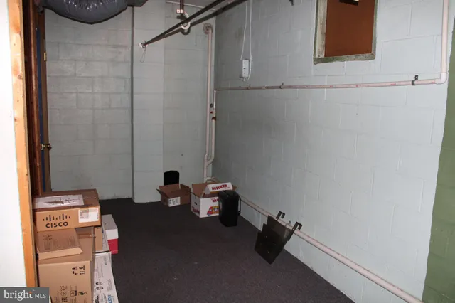 a room with storage and utility