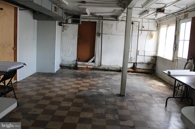 a view of a storage room