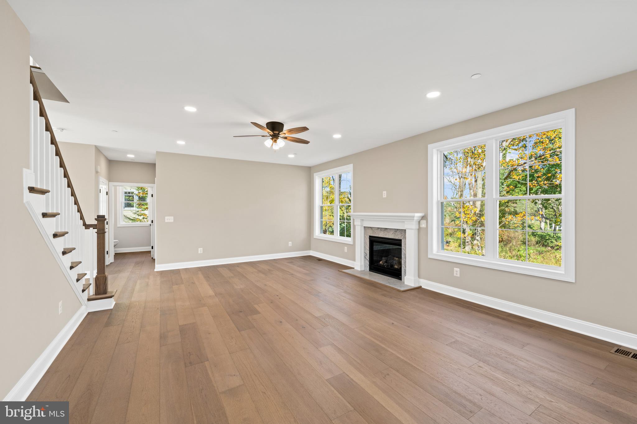 Stem Rd Union Bridge Union Bridge, MD 21791 - Photo 14 of 72 wooden floor in an empty room with a fireplace