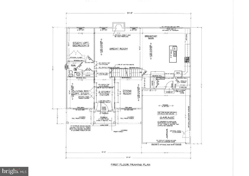 Stem Rd Union Bridge Union Bridge, MD 21791 - Photo 70 of 72 Floor plan for home to be build, Main level