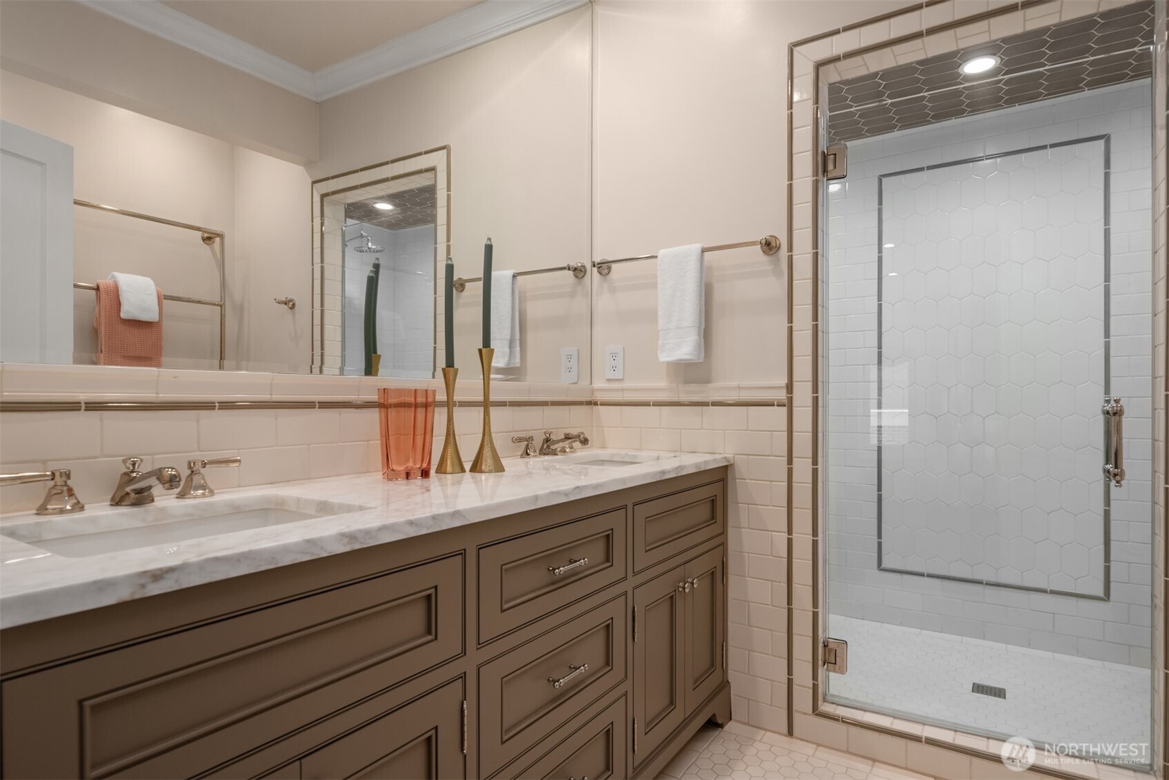 718 East Aloha Street, Unit 10 Seattle, WA 98102 - Photo 34 of 40 a bathroom with a shower sink and mirror