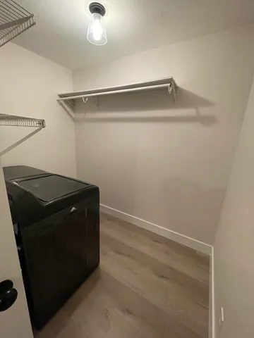 a close up of a refrigerator in a kitchen