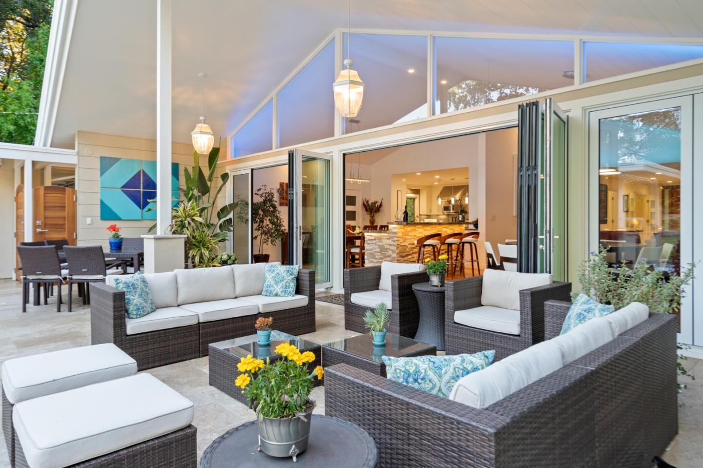 89 Selby Lane Atherton, CA 94027 - Photo 19 of 59 a living room with furniture and a chandelier