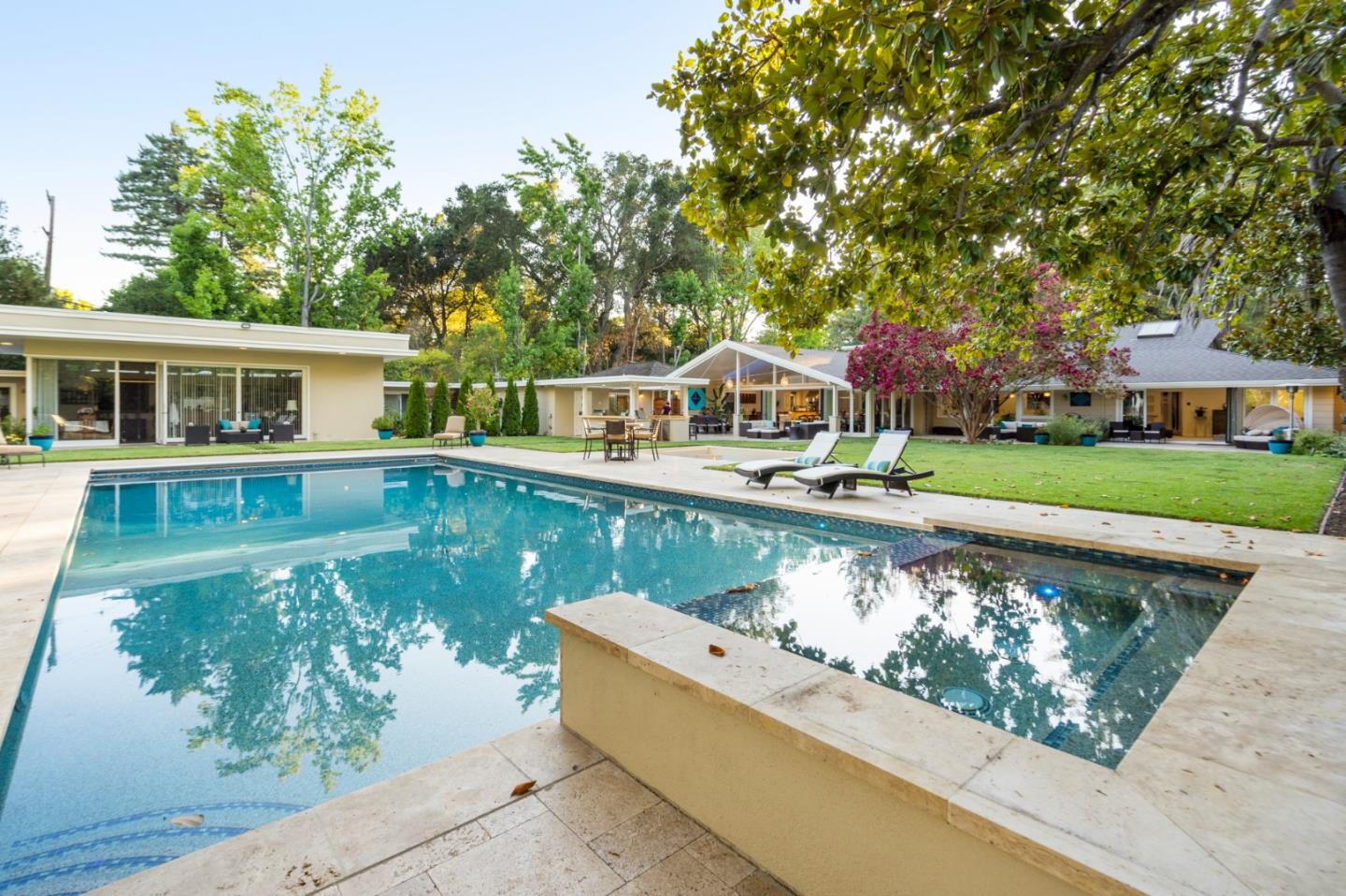 89 Selby Lane Atherton, CA 94027 - Photo 52 of 59 front view of a house with a yard