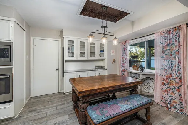 a area with furniture and window