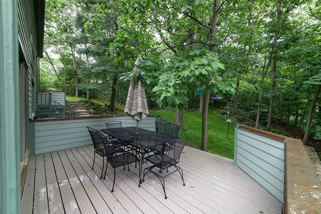 50 Bellingham Road Brookline, MA 02467 - Photo 26 of 31 a view of a wooden deck with furniture