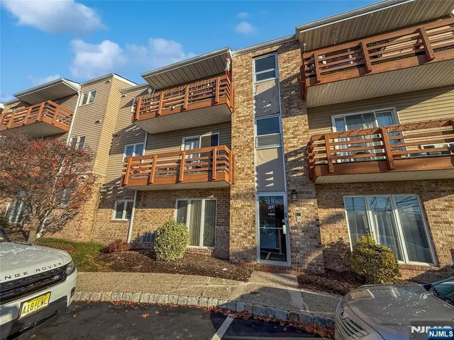 a front view of a building