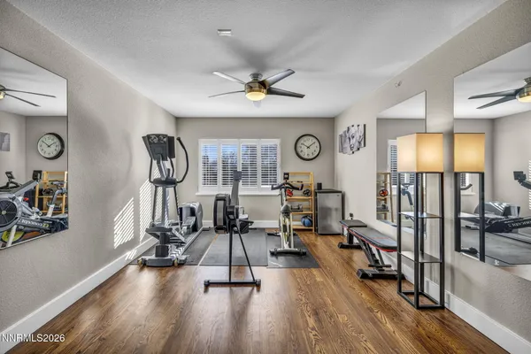 a view of a closet with storage