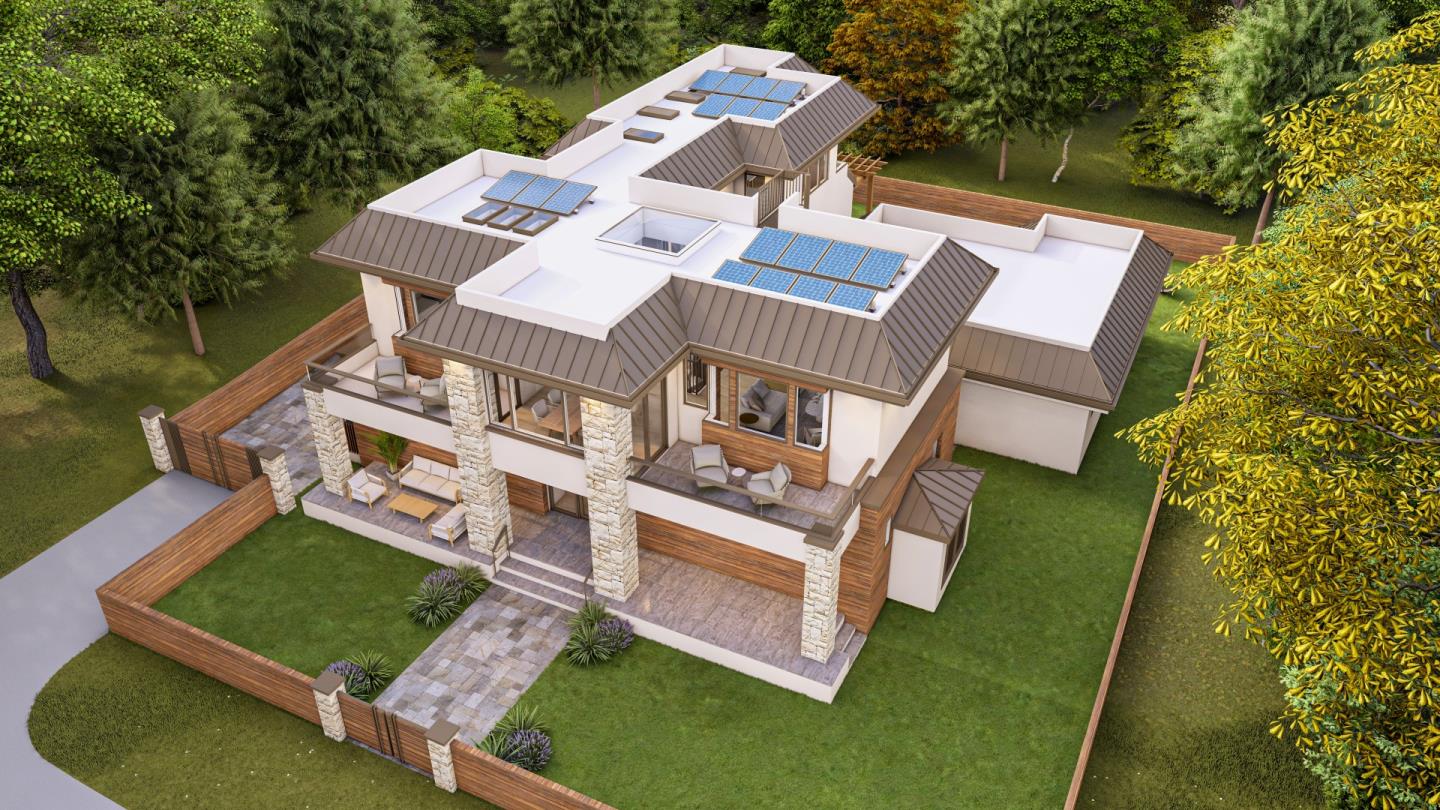 1029 Rodeo Road Pebble Beach, CA 93953 - Photo 7 of 10 an aerial view of a house with a garden