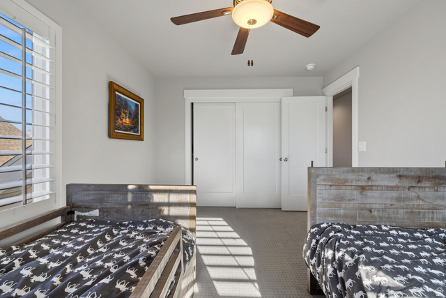 2745 Red Barn Road South Heber City, UT 84032 - Photo 22 of 51 Carpeted bedroom with a closet and ceiling fan