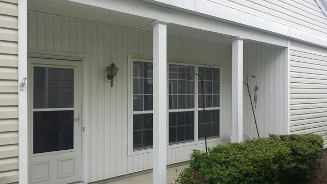 a close view of door