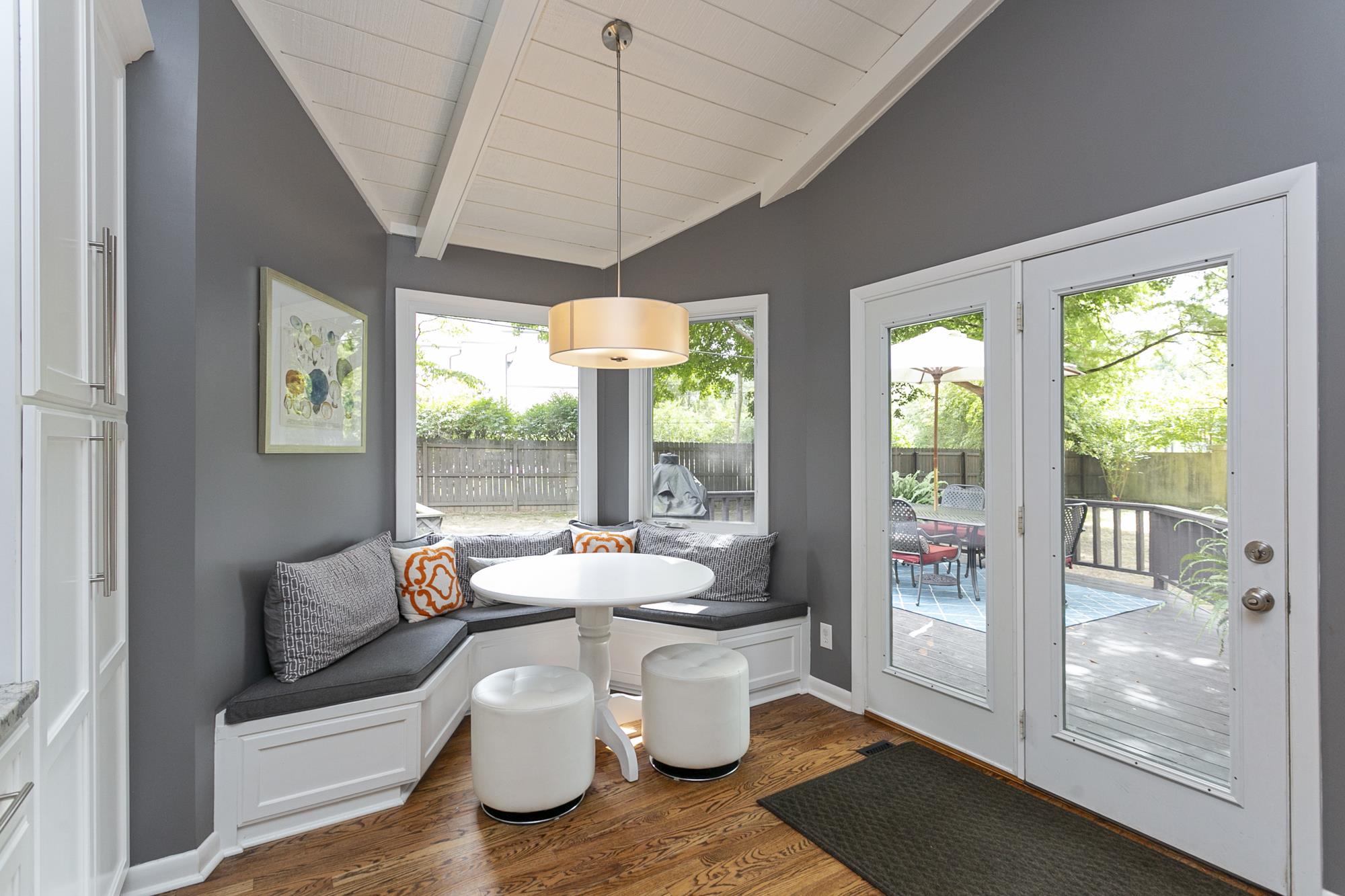 129 Laird Road Nashville, TN 37205 - Photo 8 of 27 Breakfast nook with views of the back yard.