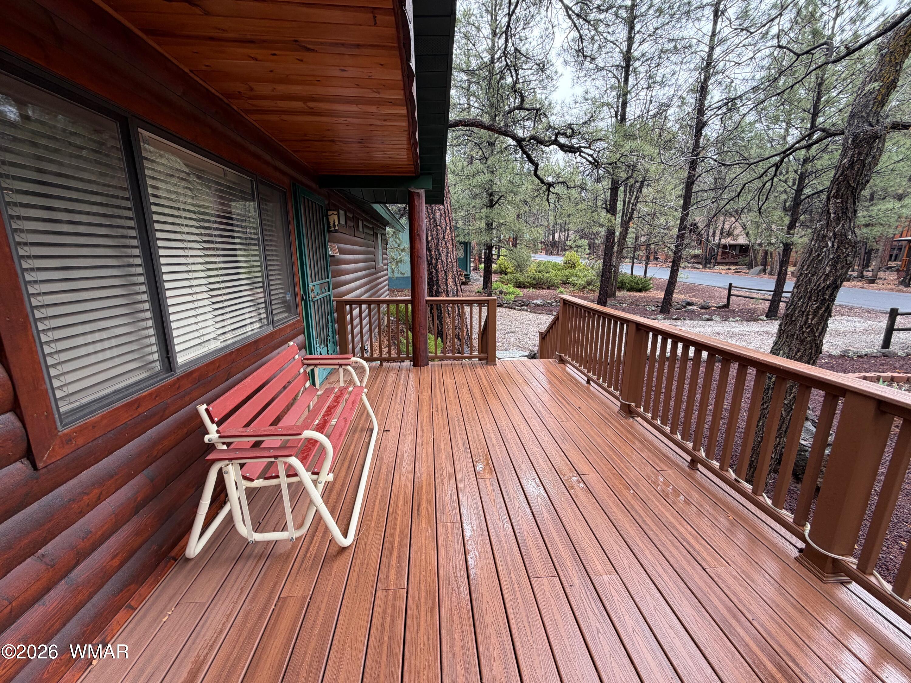 3225 Turkey Track Road Pinetop, AZ 85935 - Photo 3 of 25 Extended front deck