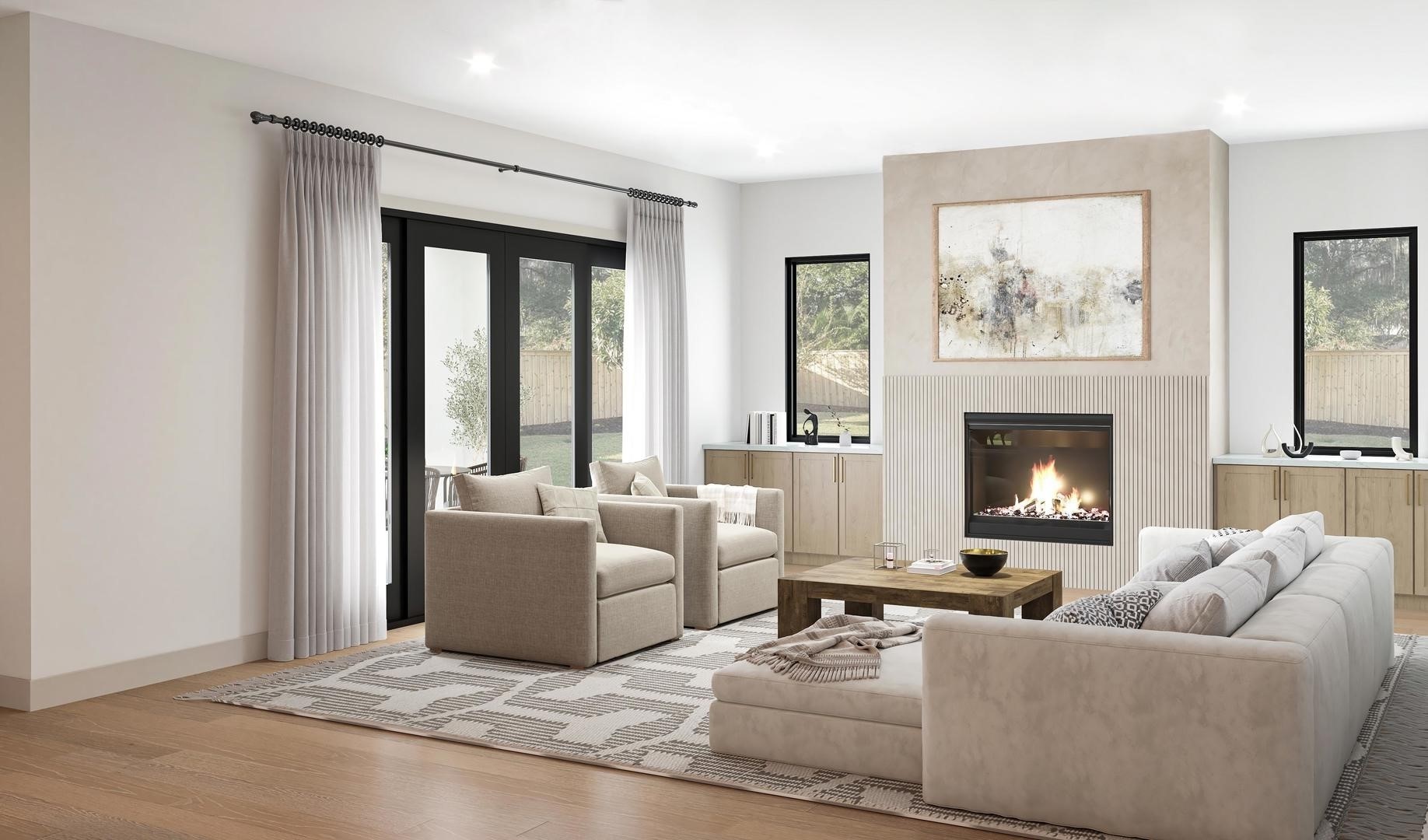 1527 Thornton Road Houston, TX 77018 - Photo 5 of 8 Representative rendering of a similar floor plan and design scheme