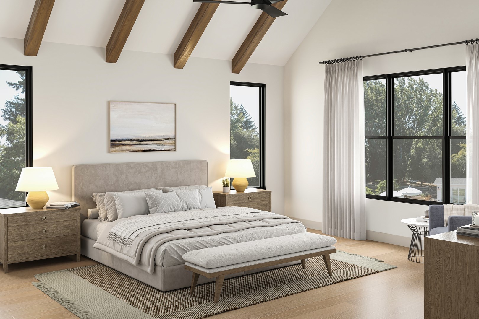 1527 Thornton Road Houston, TX 77018 - Photo 7 of 8 Representative rendering of a similar floor plan and design scheme