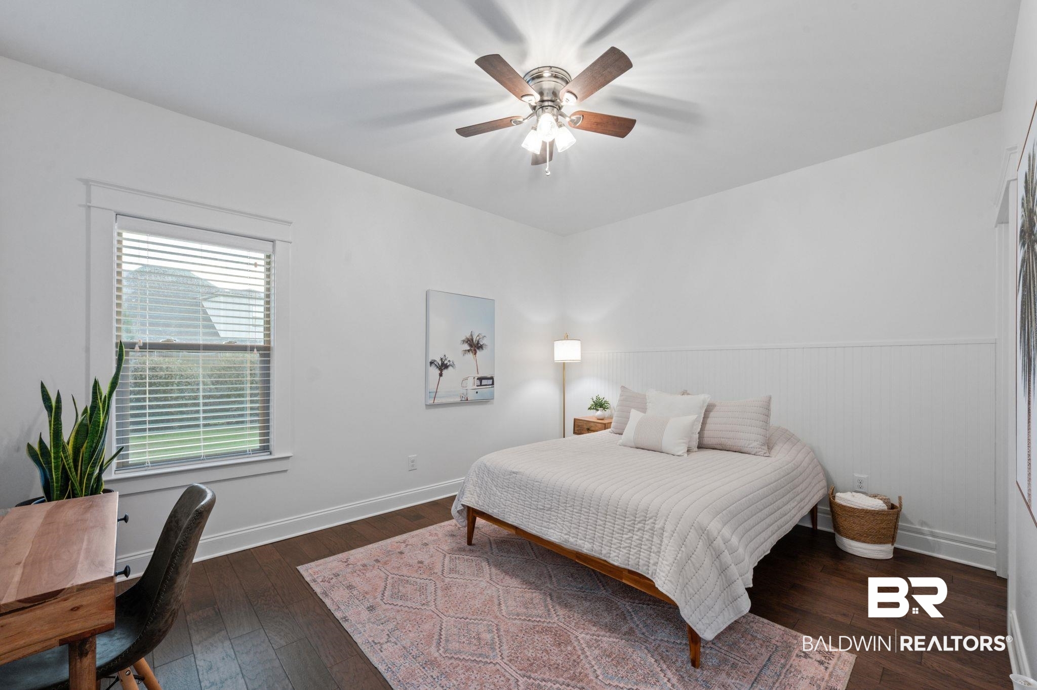 418 Fortune Drive Fairhope, AL 36532 - Photo 35 of 63 Bedroom with dark wood-type flooring and ceiling fan