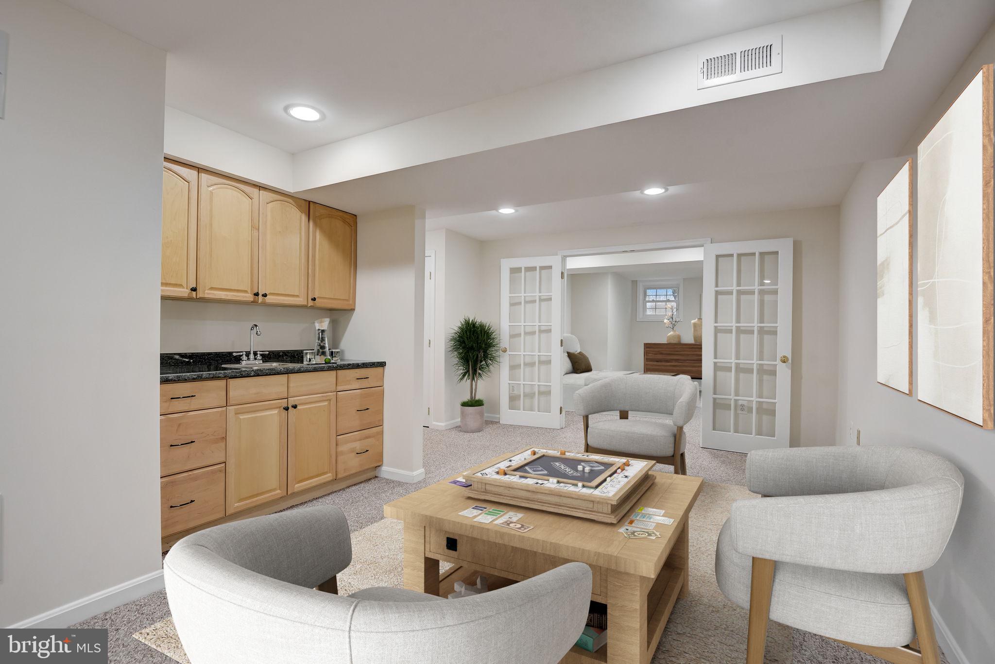 1209 Tottenham Court Reston, VA 20194 - Photo 54 of 71 lower level wet bar and rec room