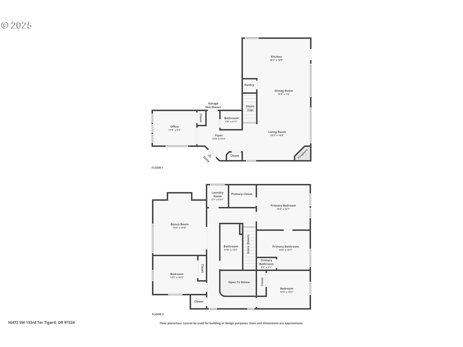 16472 Southwest 133rd Terrace Tigard, OR 97224 - Photo 48 of 48 a picture of a floor plan
