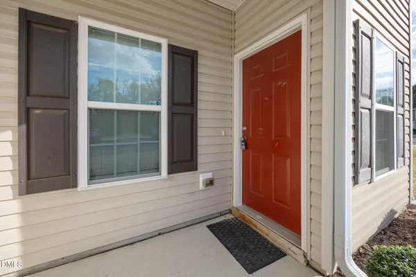 a view of front door of a house