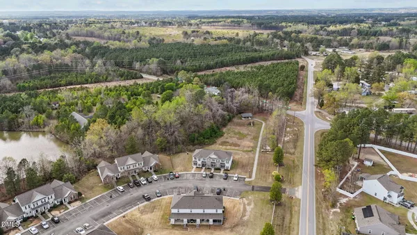 an aerial view of multiple house