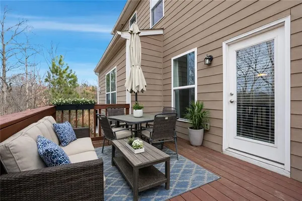 a outdoor living with furniture