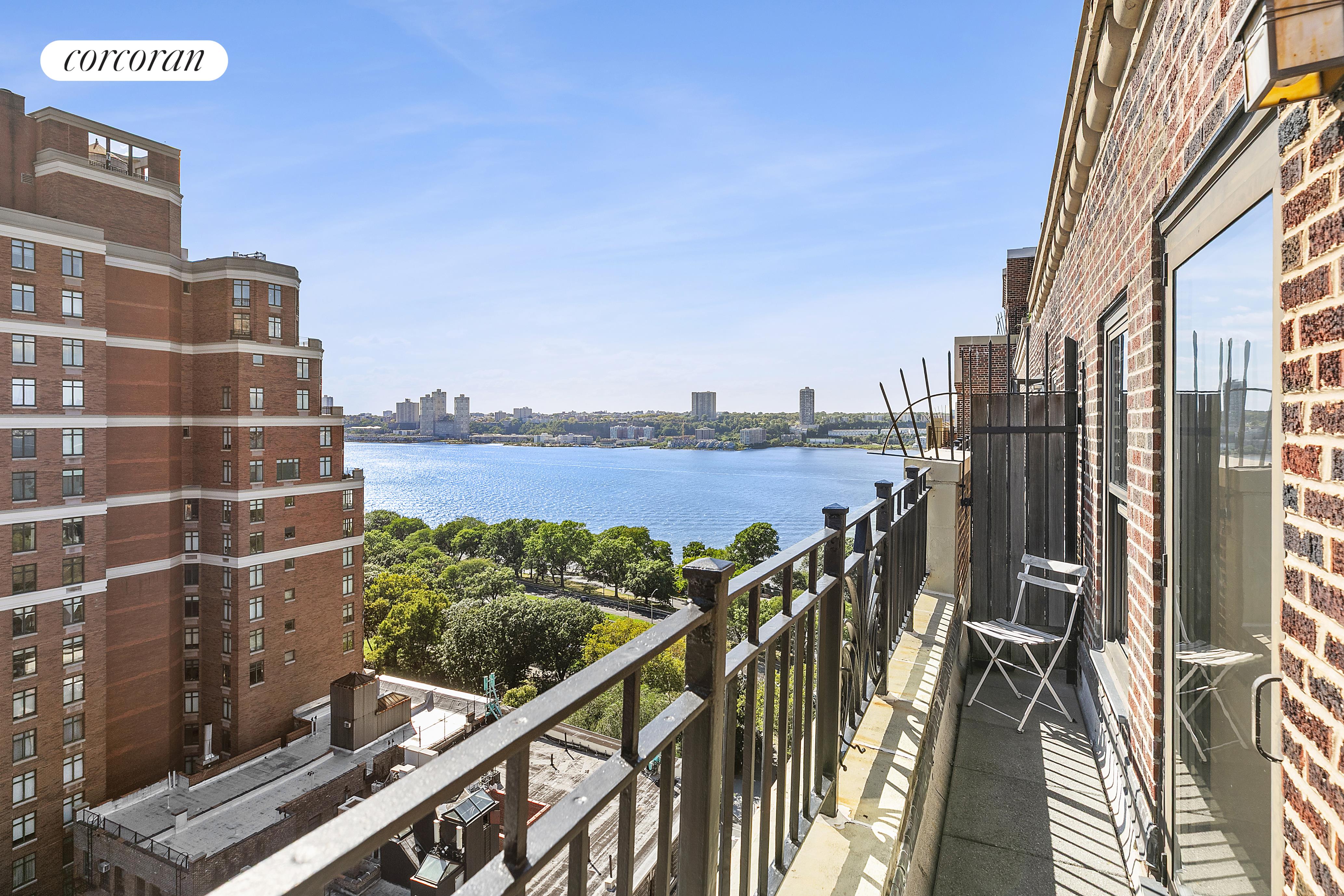 230 Riverside Drive, Unit 19L Manhattan, NY 10025 - Photo 8 of 18 a view of balcony with furniture