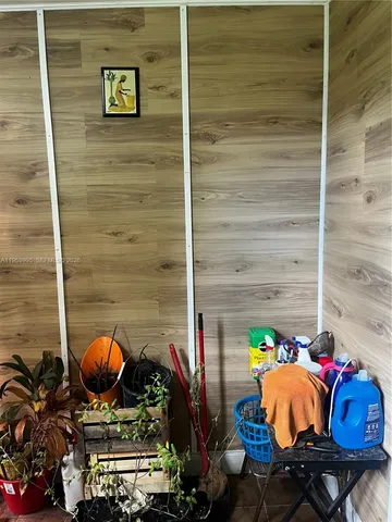 a backyard of a house with seating space