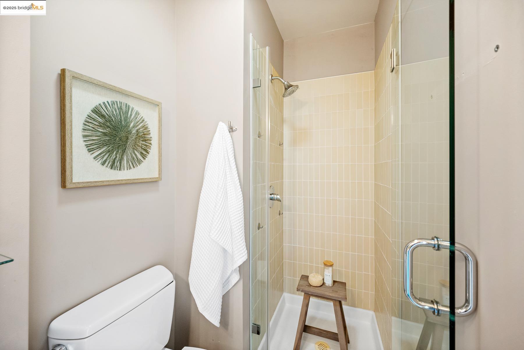 1614 Posen Avenue Berkeley, CA 94707 - Photo 31 of 60 a bathroom with a toilet and a shower