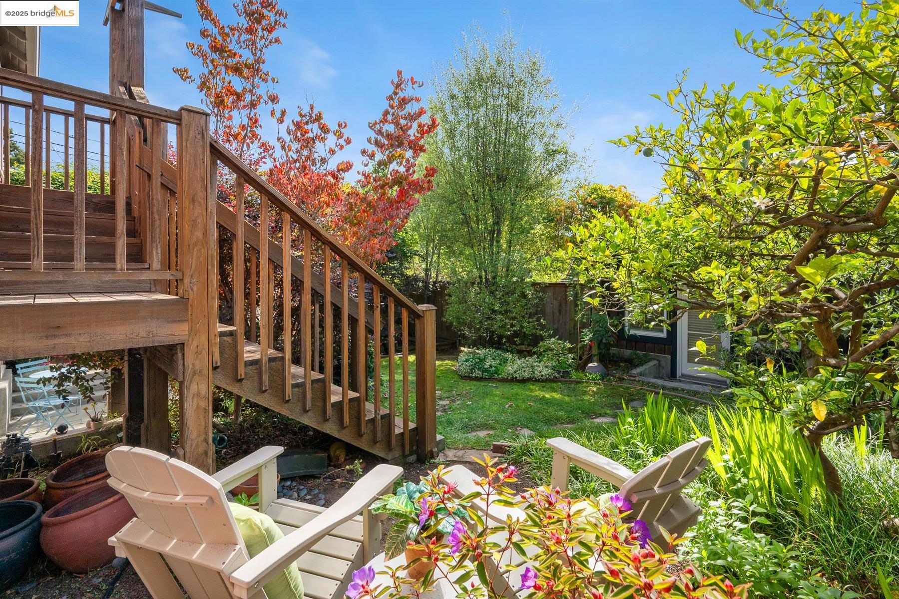 1614 Posen Avenue Berkeley, CA 94707 - Photo 39 of 60 a view of backyard with a garden and entertaining space