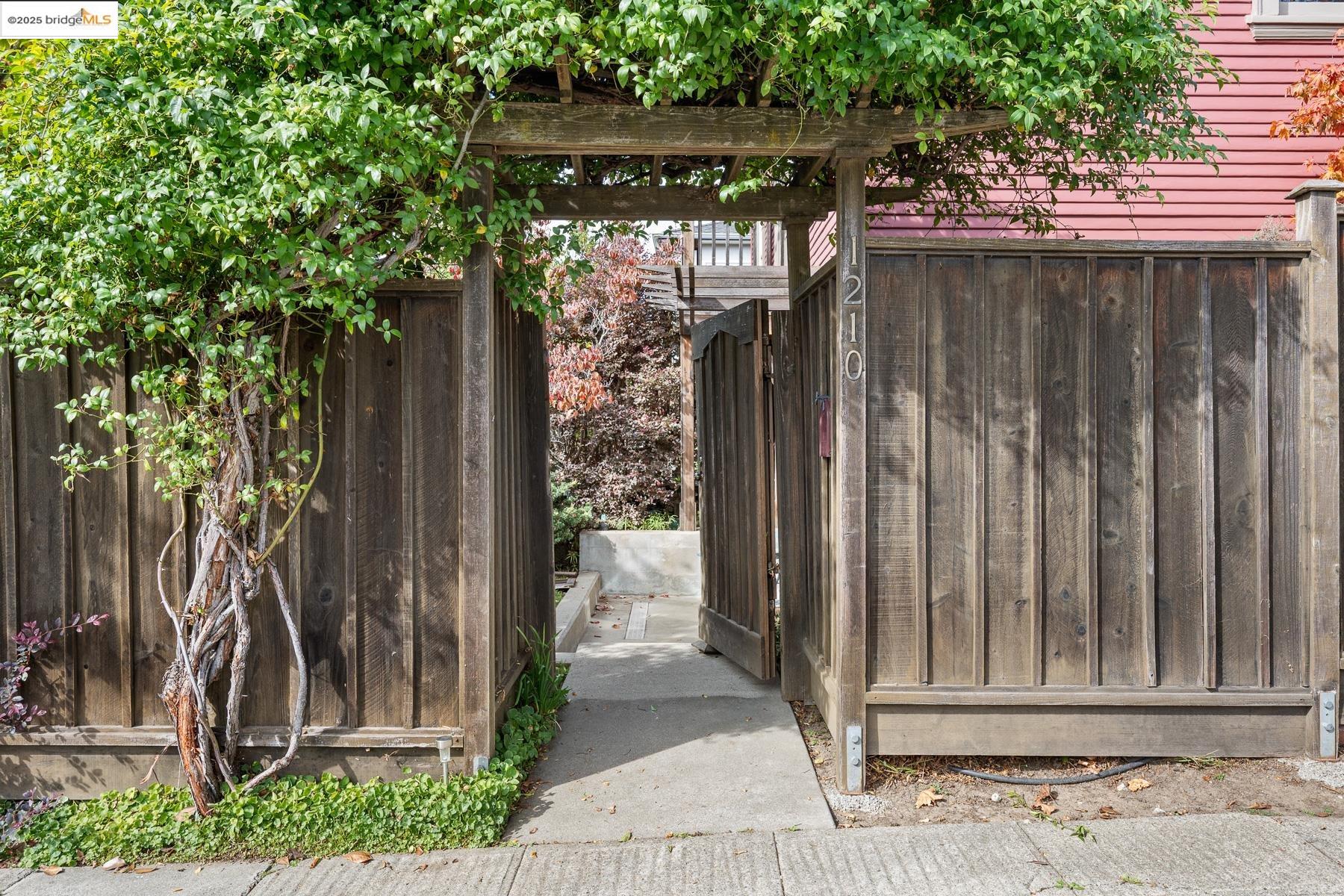 1614 Posen Avenue Berkeley, CA 94707 - Photo 44 of 60 a view of a wooden door of the house